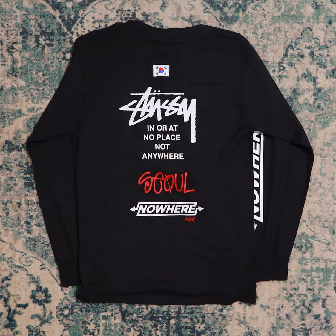 STUSSY 스투시 2017 익스클루시브 서울 SK 롱슬리브 (블랙/M) 상품이미지1