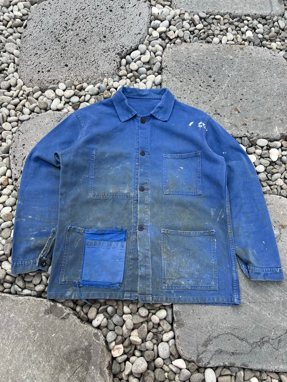 HARD FADED VINTAGE WASHING 프렌치워크자켓 상품이미지1