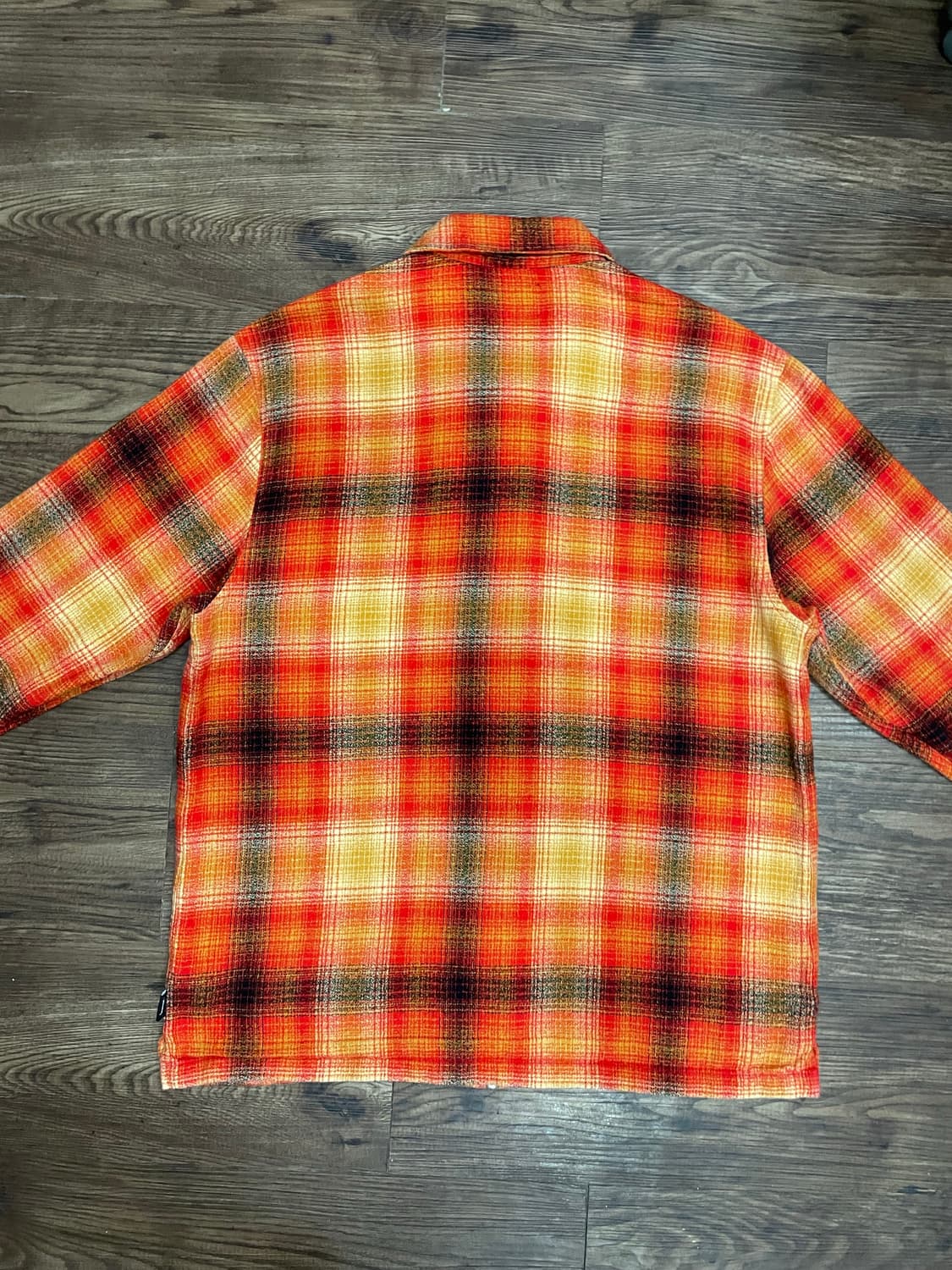 Stussy Zip Up Crepe Plaid Shirt 상품이미지8