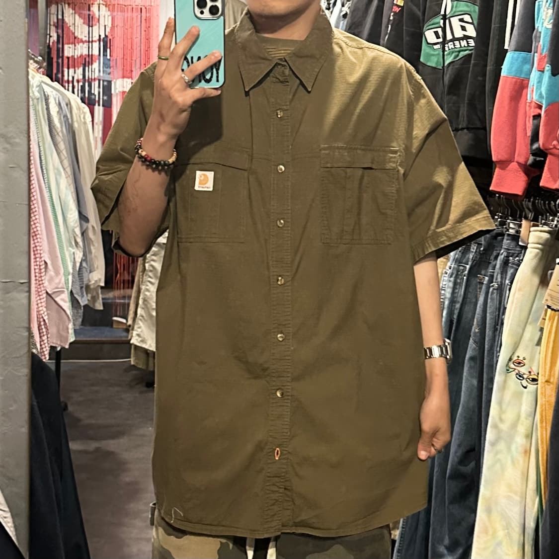 [IM] Carhartt 칼하트 반팔 셔츠 카키 상품이미지6