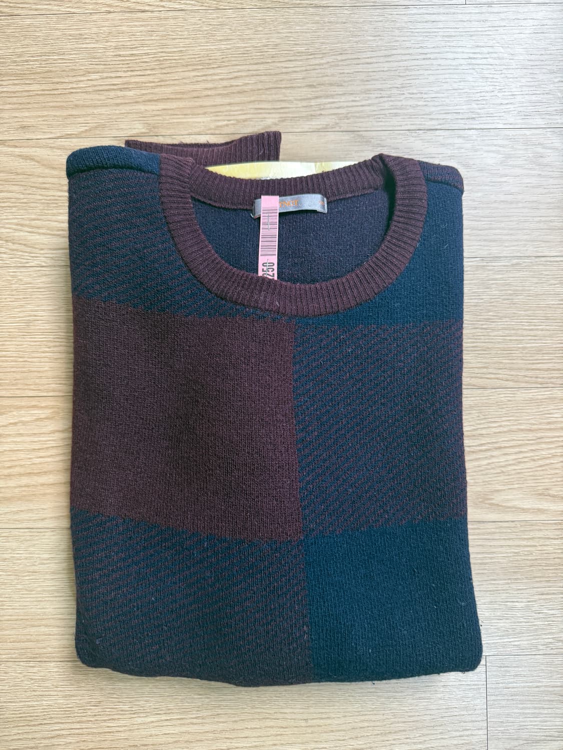 남성 체크 패턴 니트 105 상품이미지1