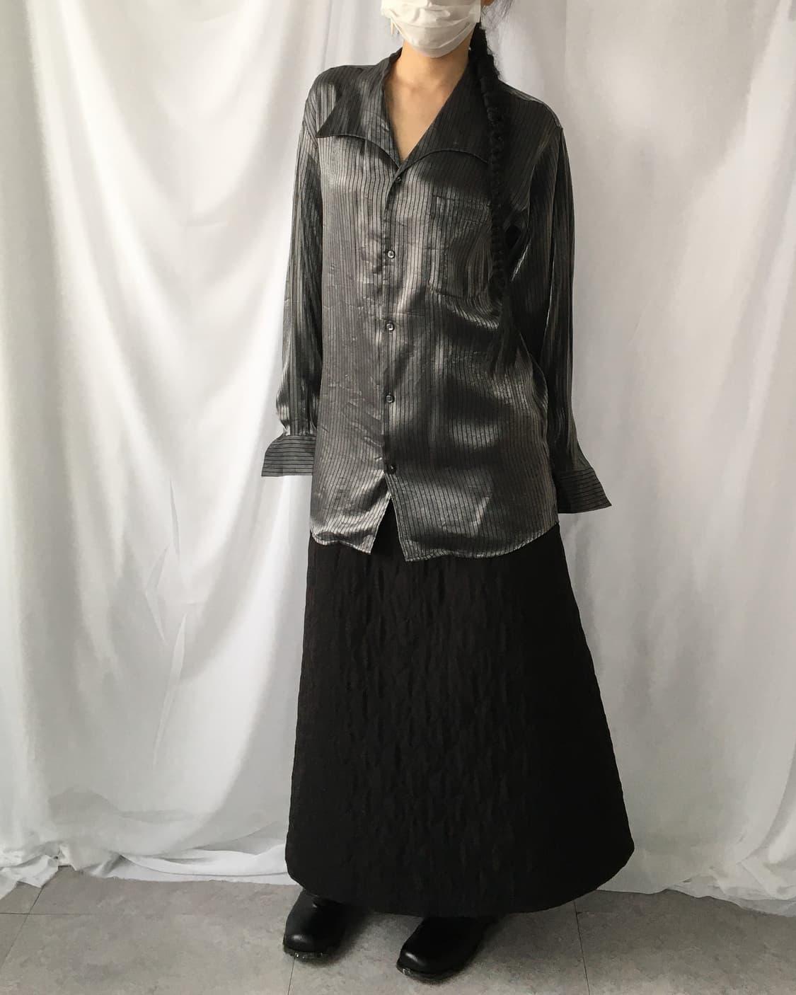 Stripe pattern sliver mood shirt 상품이미지6