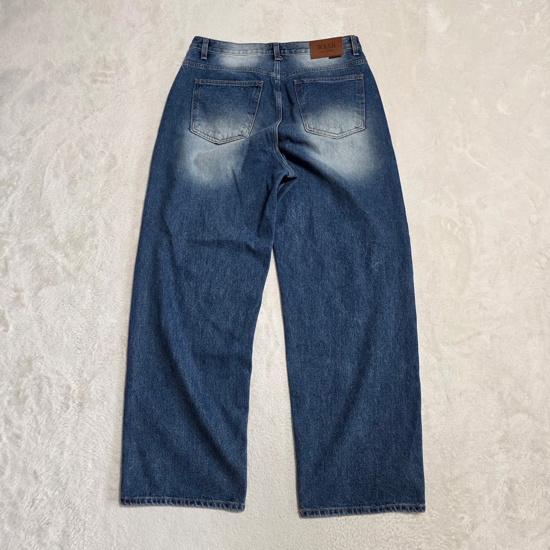 (L)WAAR 와르 워싱 와이드 데님 팬츠 상품이미지3