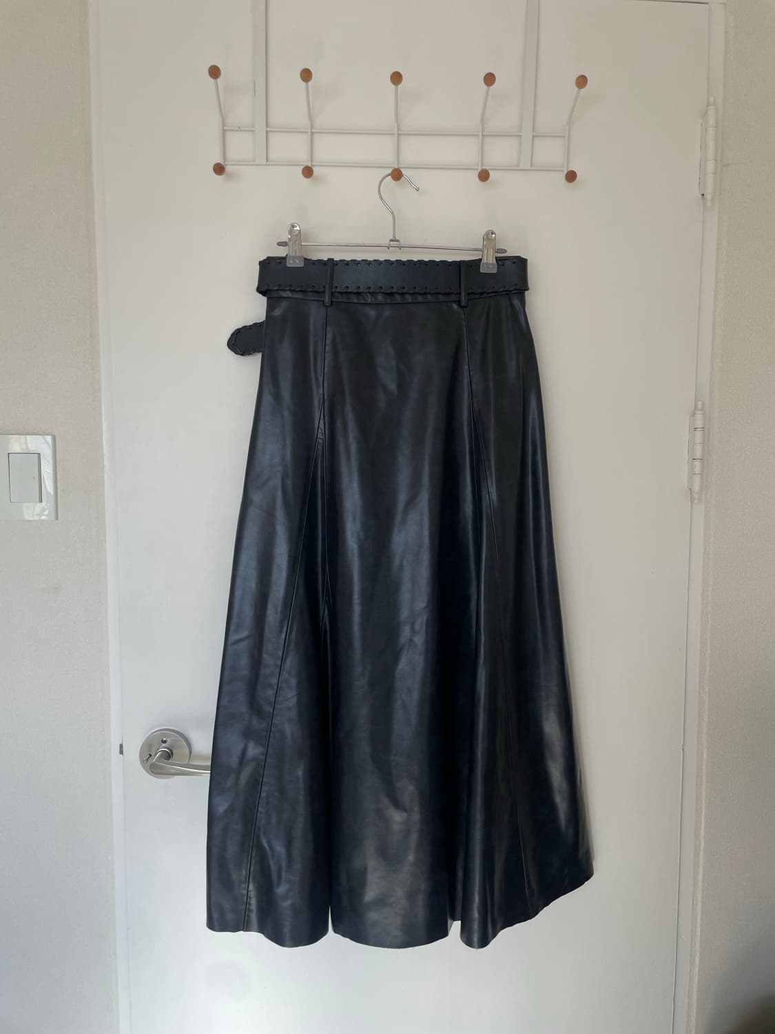 ZARA 벨트 레더 스커트 M 상품이미지3