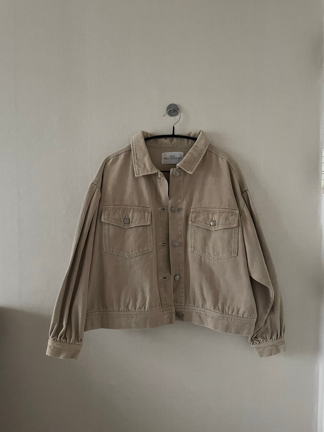 빈티지 연베이지 데님 자켓 상품이미지1