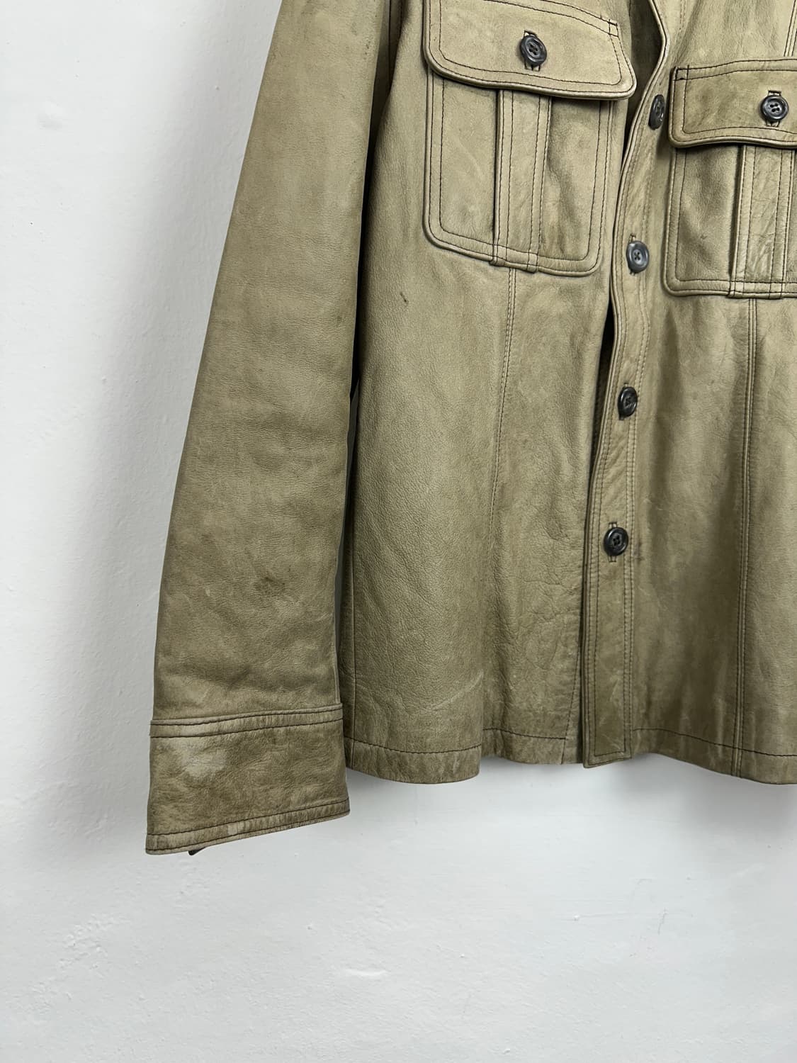 Cowhide Leather Utility Jacket 상품이미지5