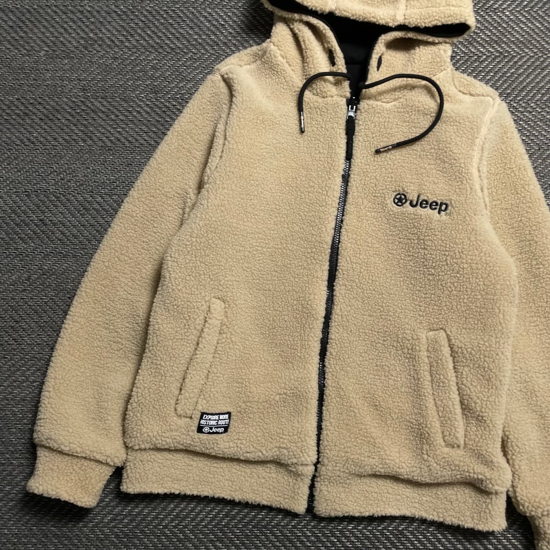 Jeep 빅로고 리버시블 후드 플리스 자켓o 5406 상품이미지3