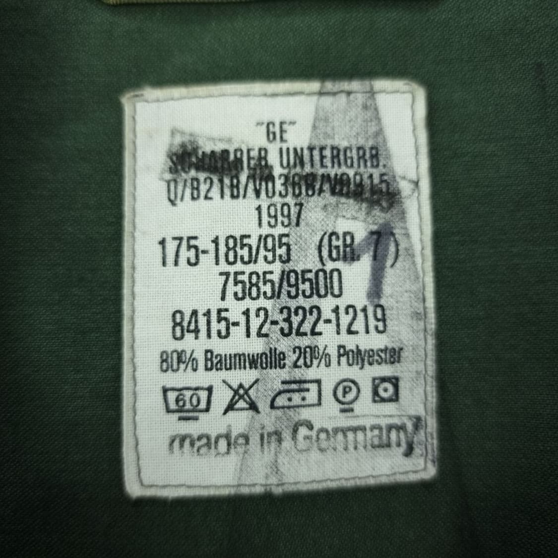 [독일군 빈티지] 카모 플랙탄 밀리터리 파카 야상 자켓 M18560 상품이미지10