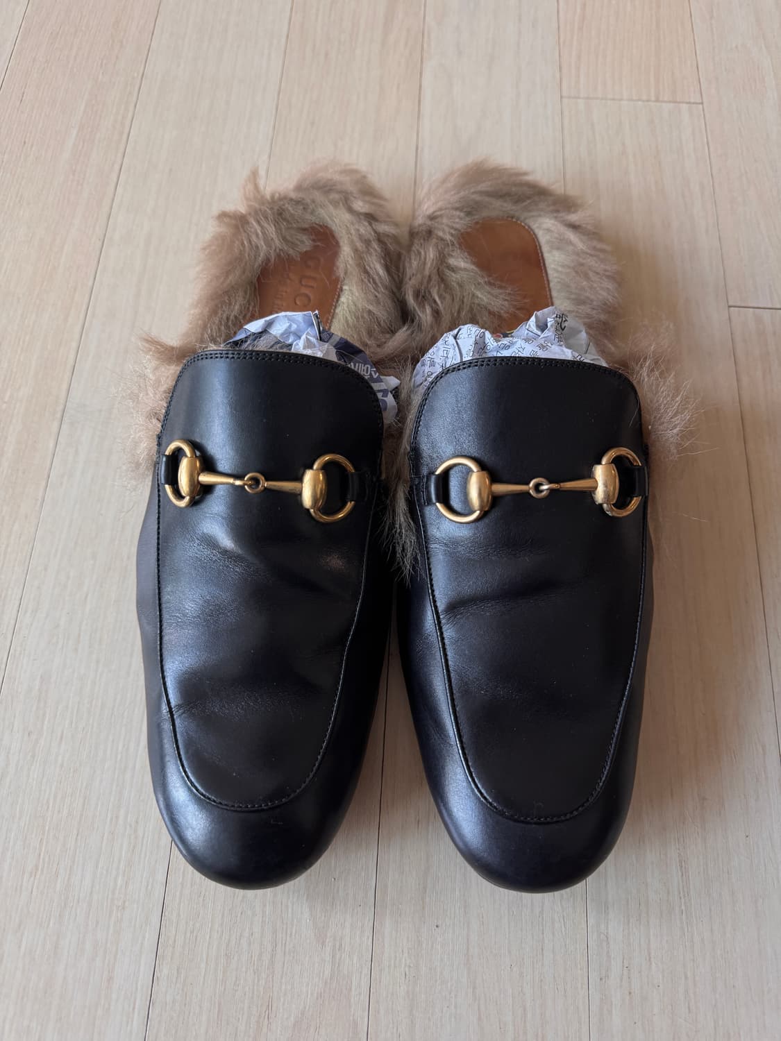 구찌 GUCCI 남성 홀스빗 슬라이드 뮬 270 사이즈 상품이미지3