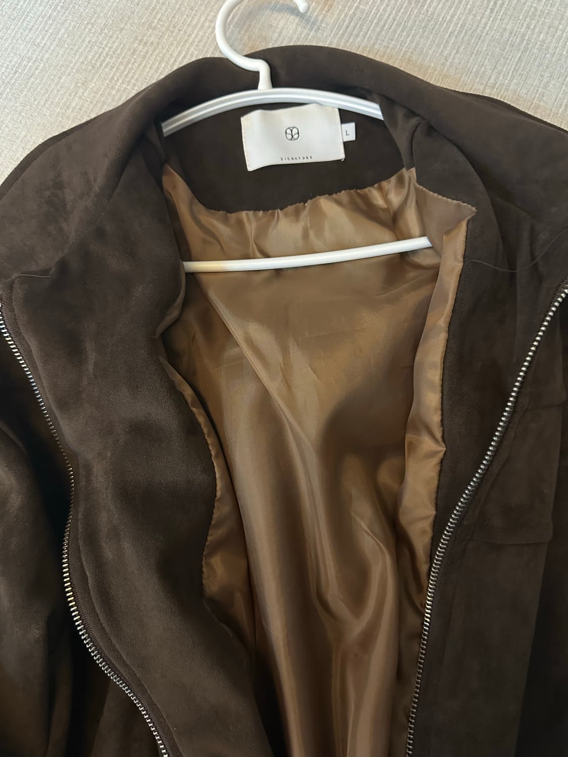 SIGNATURE 갈색 스웨이드 자켓 (L) 상품이미지4