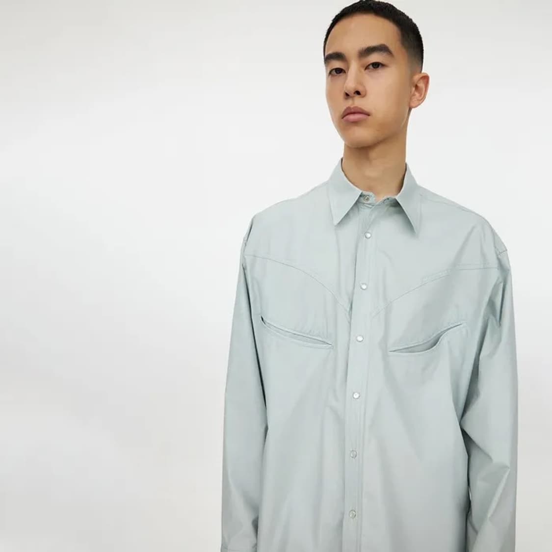 유스 23SS Western Shirt Mint 상품이미지1