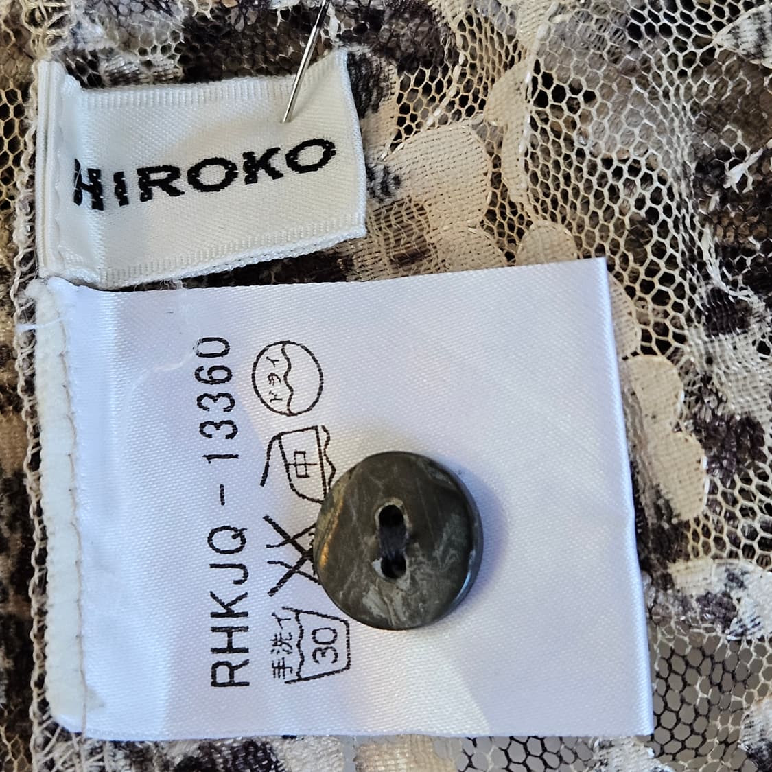 HIROKO KOSHINO 초코 바로크 레이스 블라우스 상품이미지7