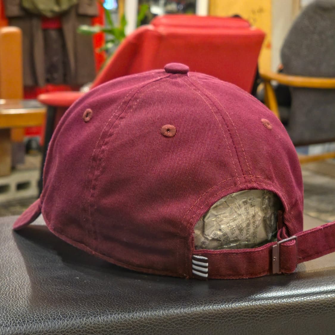 아디다스 볼캡 버건디 모자 상품이미지3