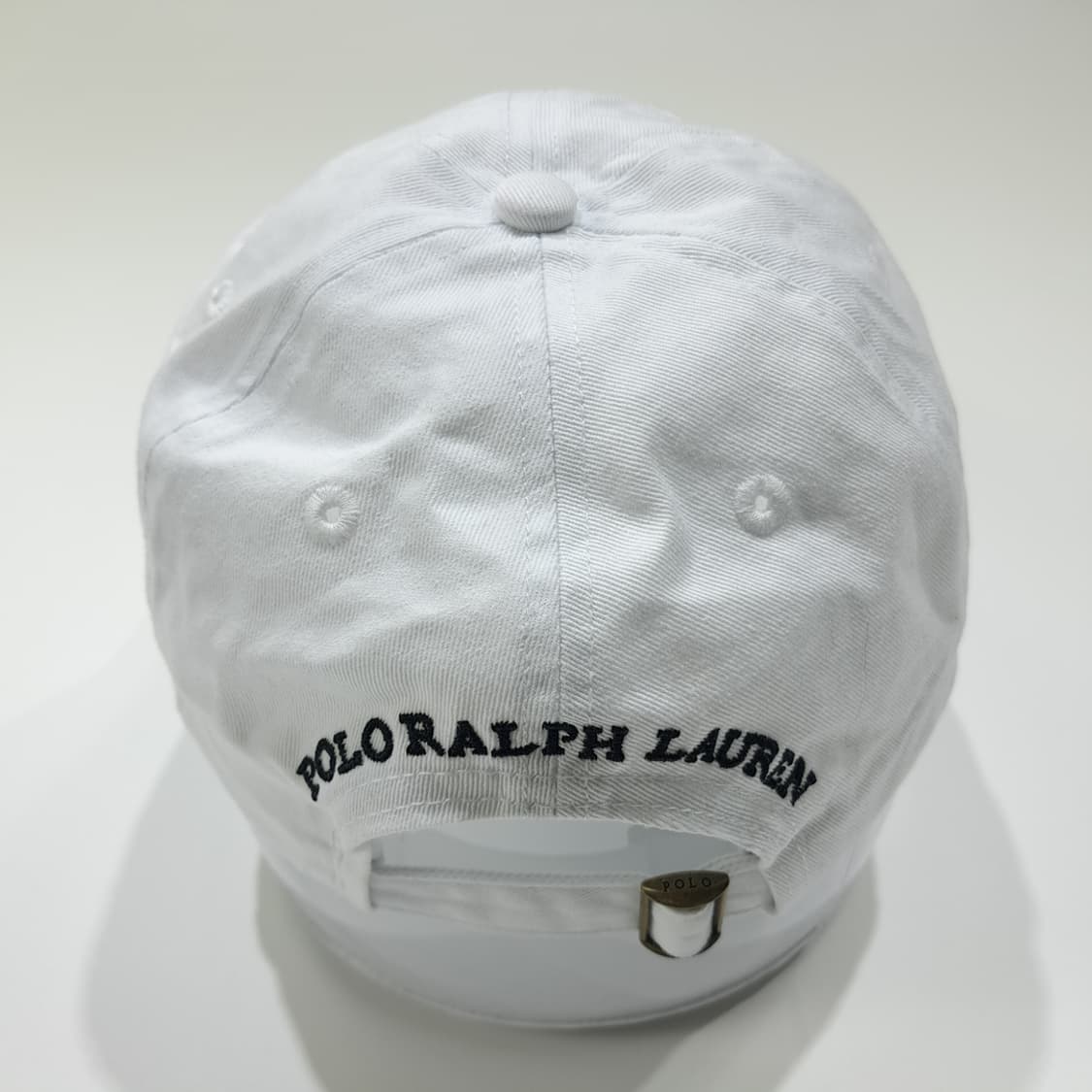 CL248 폴로 코튼 폴로베어자수 화이트 볼캡 모자 상품이미지5