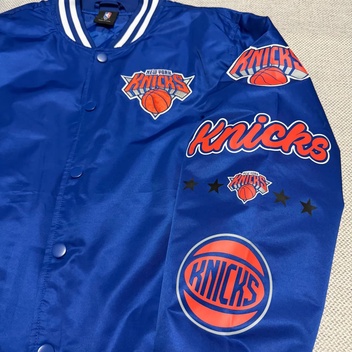 NBA 뉴욕 닉스 멀티 빅로고 바시티 자켓 상품이미지2