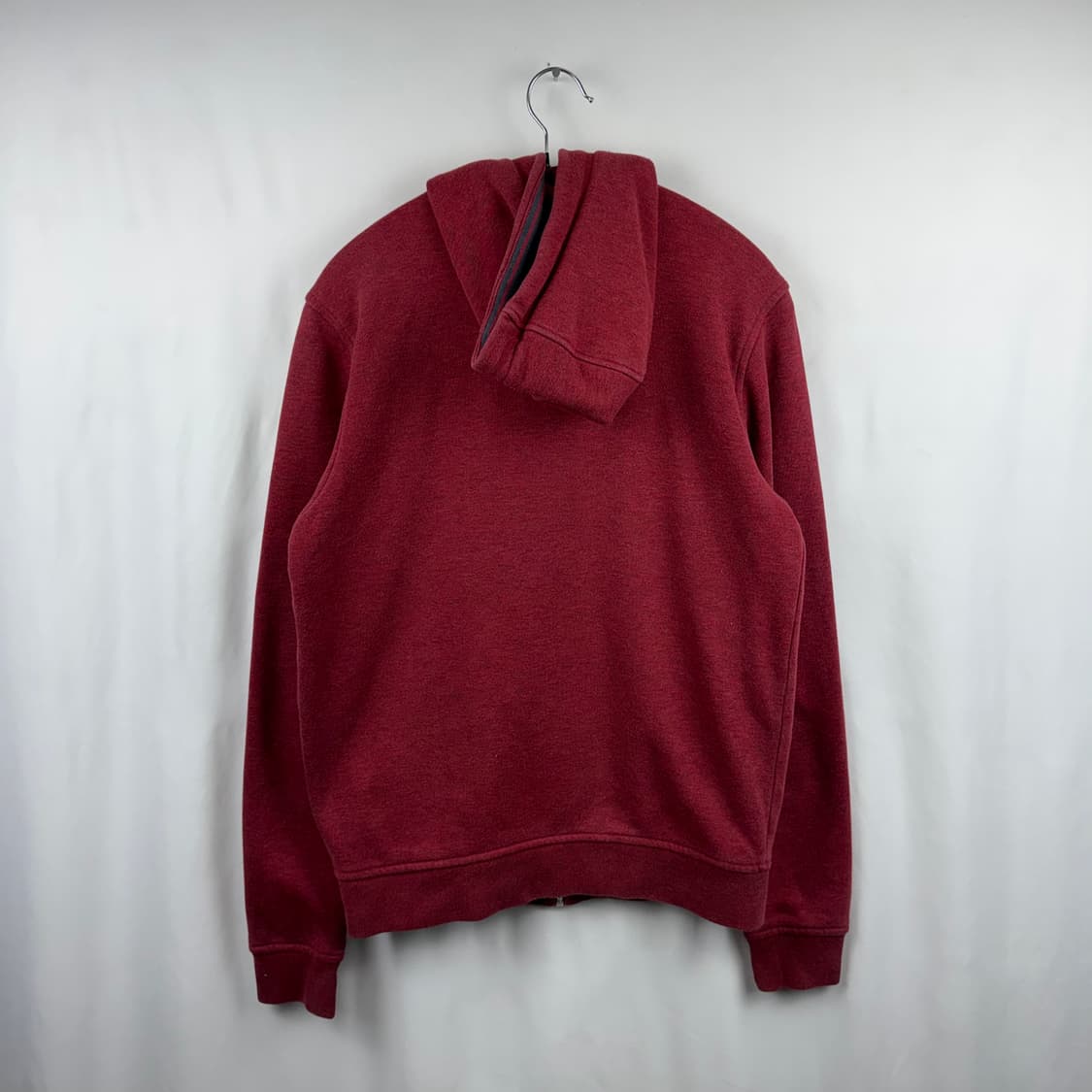 (XS) 라코스테 크록 코튼 플리스 후드 집업 자켓 버건디 상품이미지6