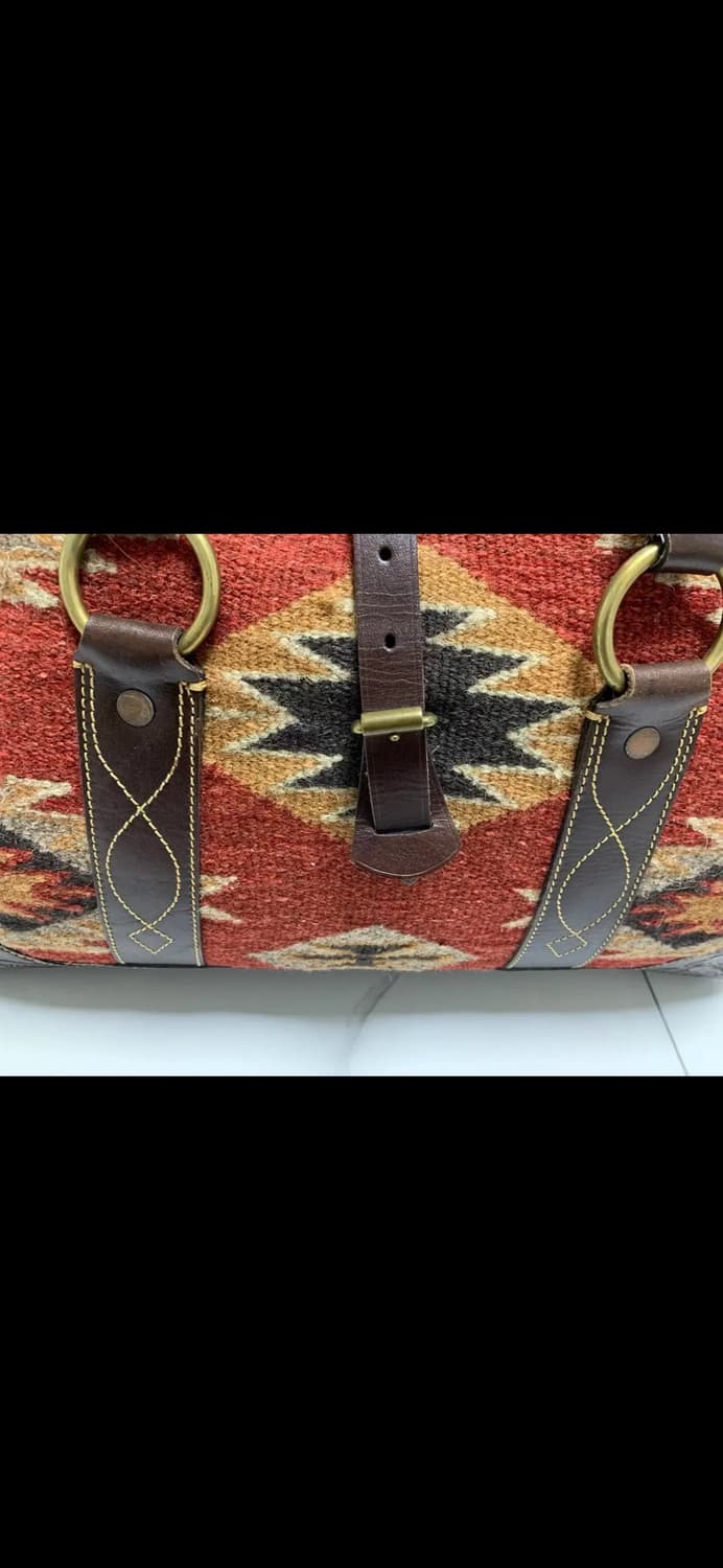 새제품 RRL Handwoven Pecos Leather더플백 가방 상품이미지7