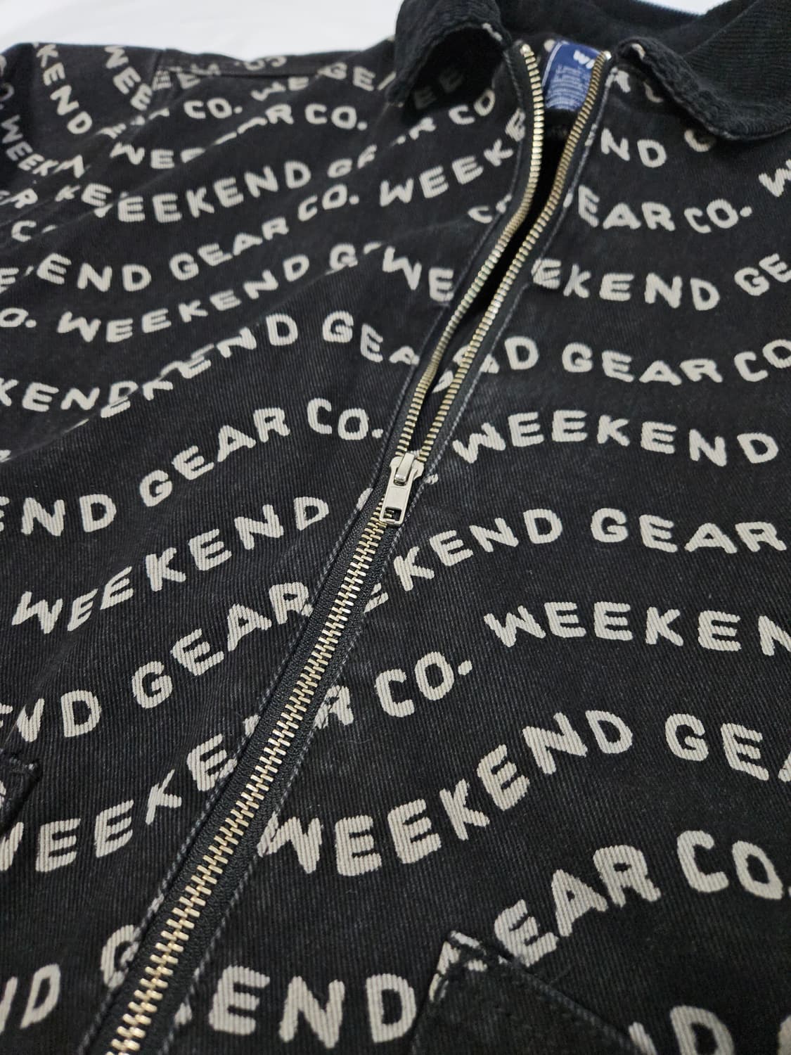 위켄더스 WAVY 데님자켓 워크 코튼 블루종 M 상품이미지3