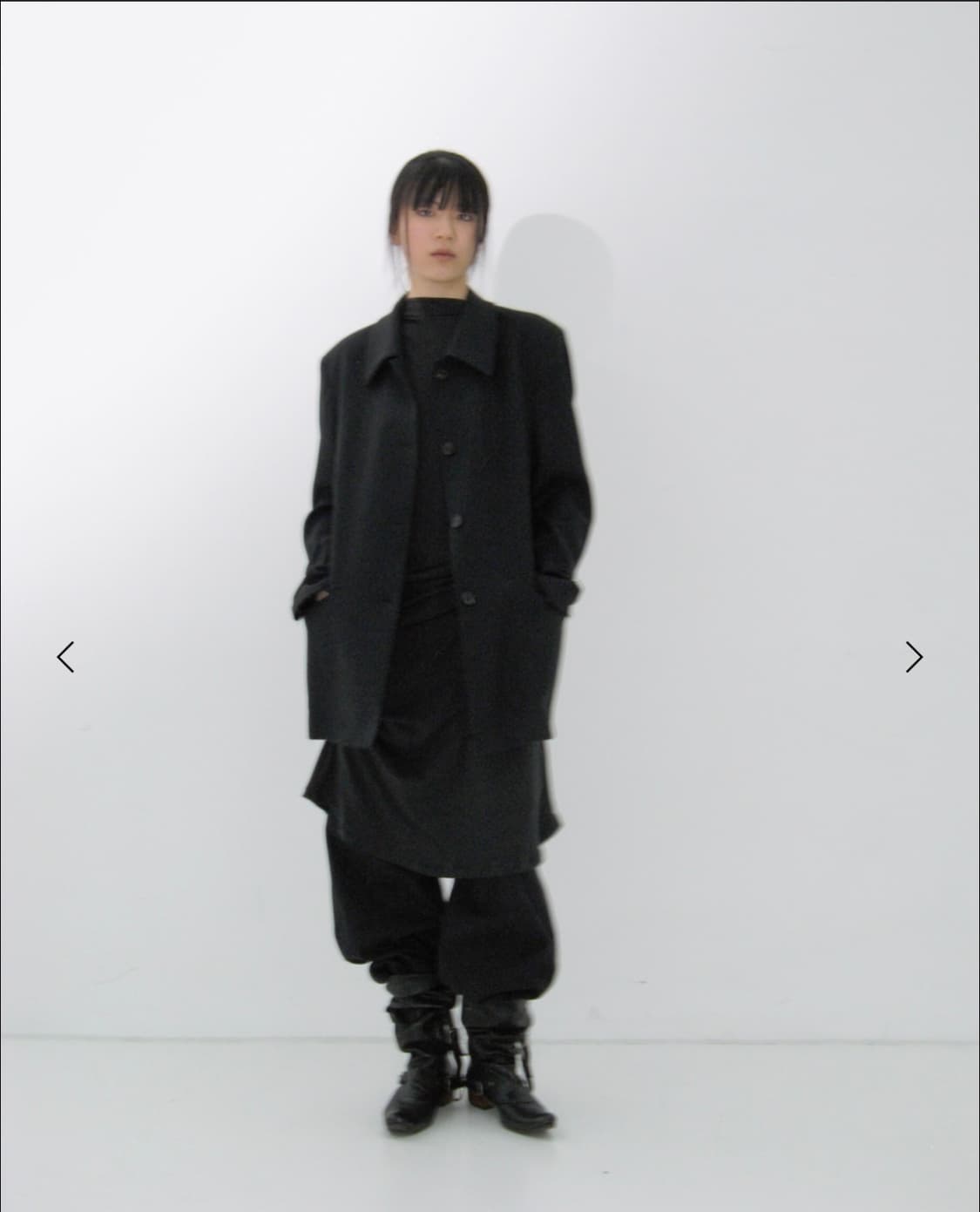 리포스 울 싱글자켓 블랙 상품이미지2