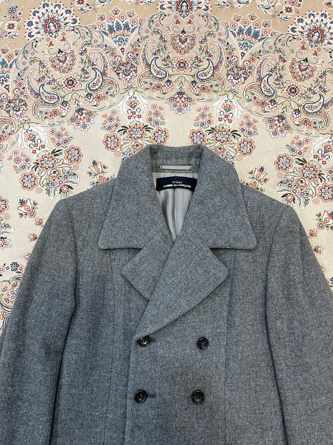 꼼데가르송 95s 트리콧 더블 코트 상품이미지4