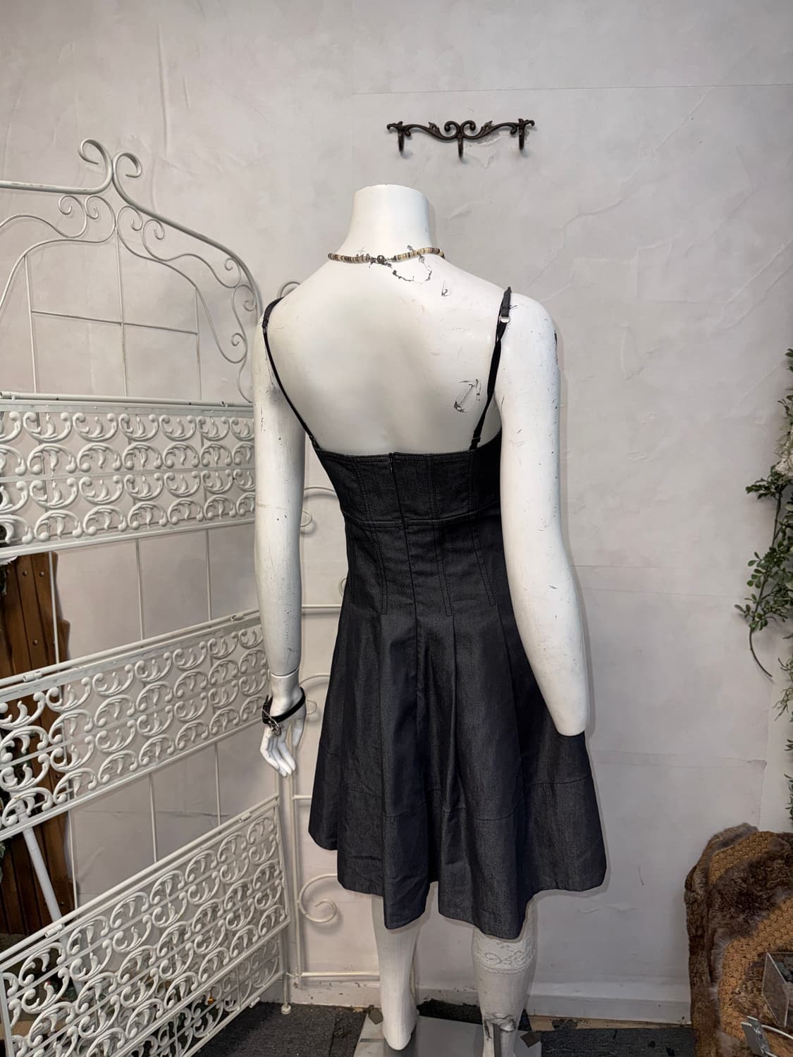Armani Jeans raw denim pleats midi ops 상품이미지3