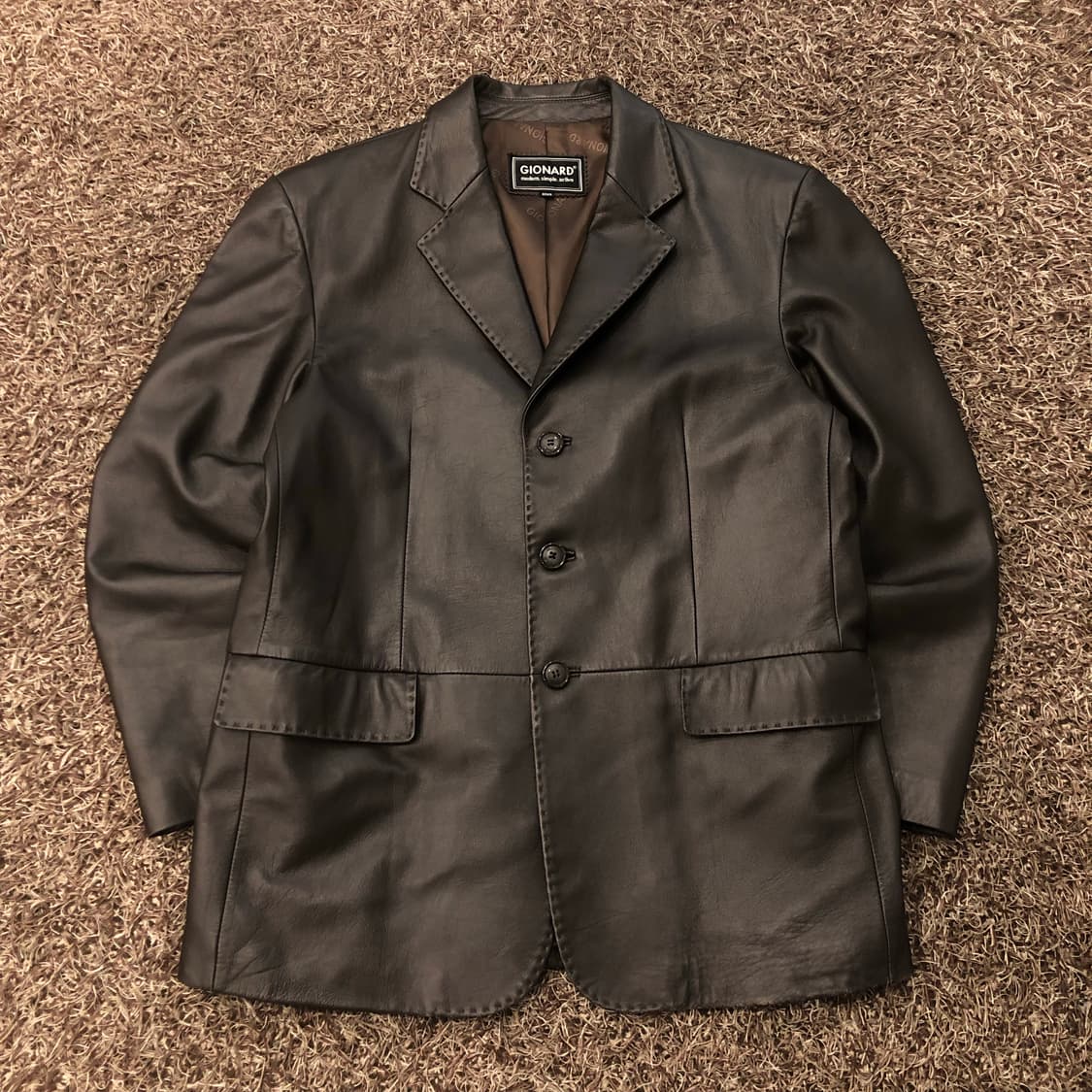 빈티지 양가죽 블레이저 레더 가죽 자켓 상품이미지1