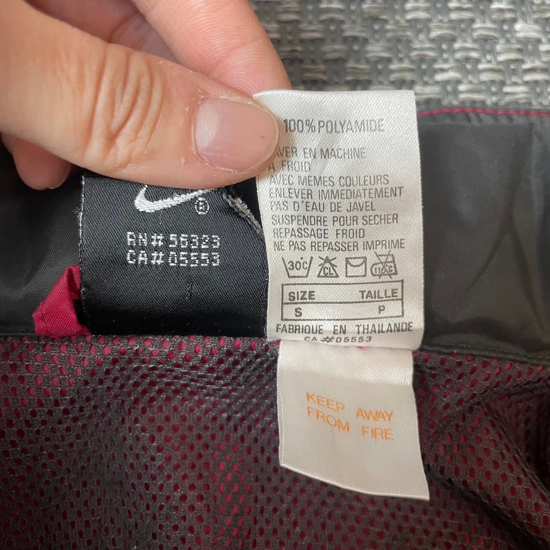 나이키 그레이 로고 90s 나일론 윈드바람막이 S 상품이미지6