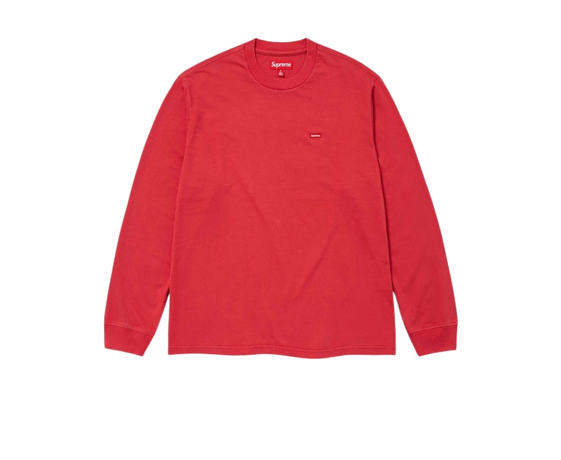 슈프림 스몰 박스 롱슬리브 워시드 레드 상품이미지1