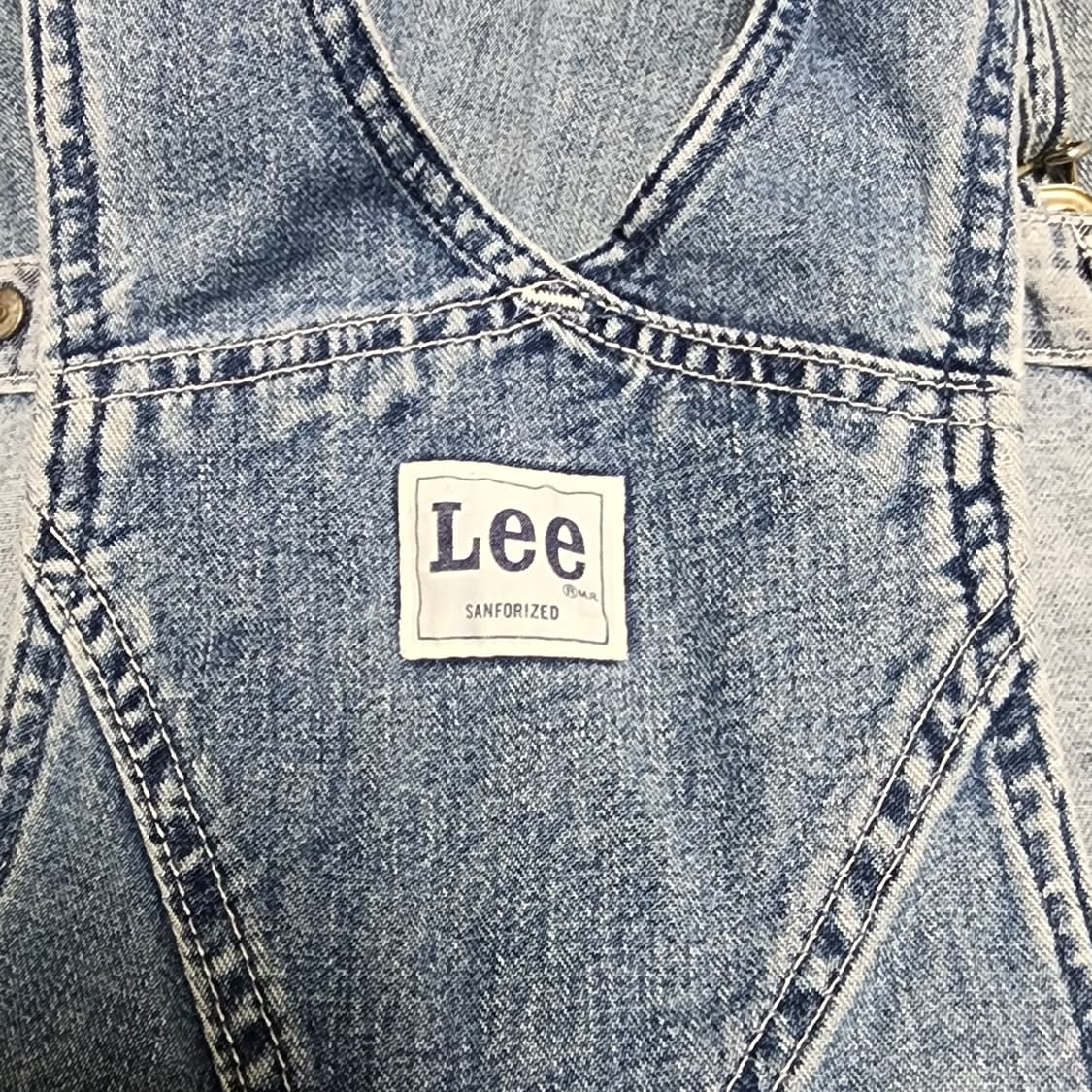 일본) LEE 오버롤 카펜터 빅사이즈 멜빵바지 36 상품이미지4