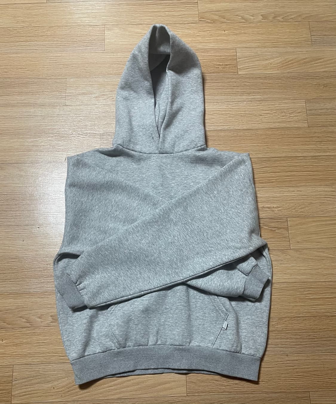 77c 클라우드 후디 그레이 L 상품이미지1