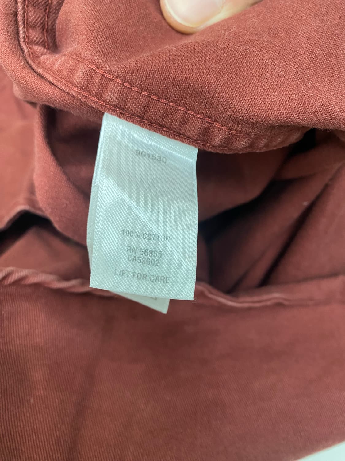 칼하트 FR 긴팔 셔츠 버건디 (L) 상품이미지7