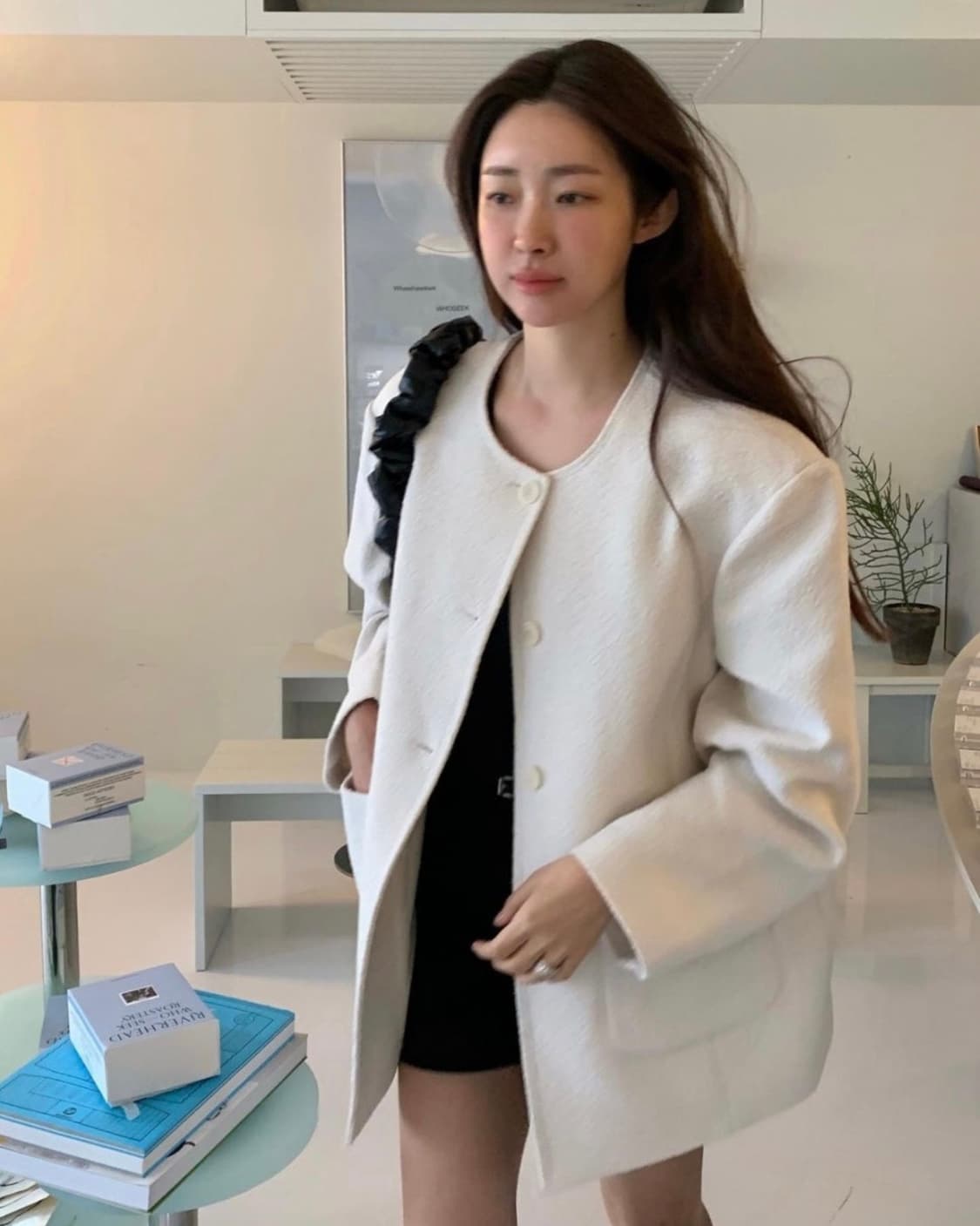 에토스 트위드 오버핏 자켓 상품이미지1