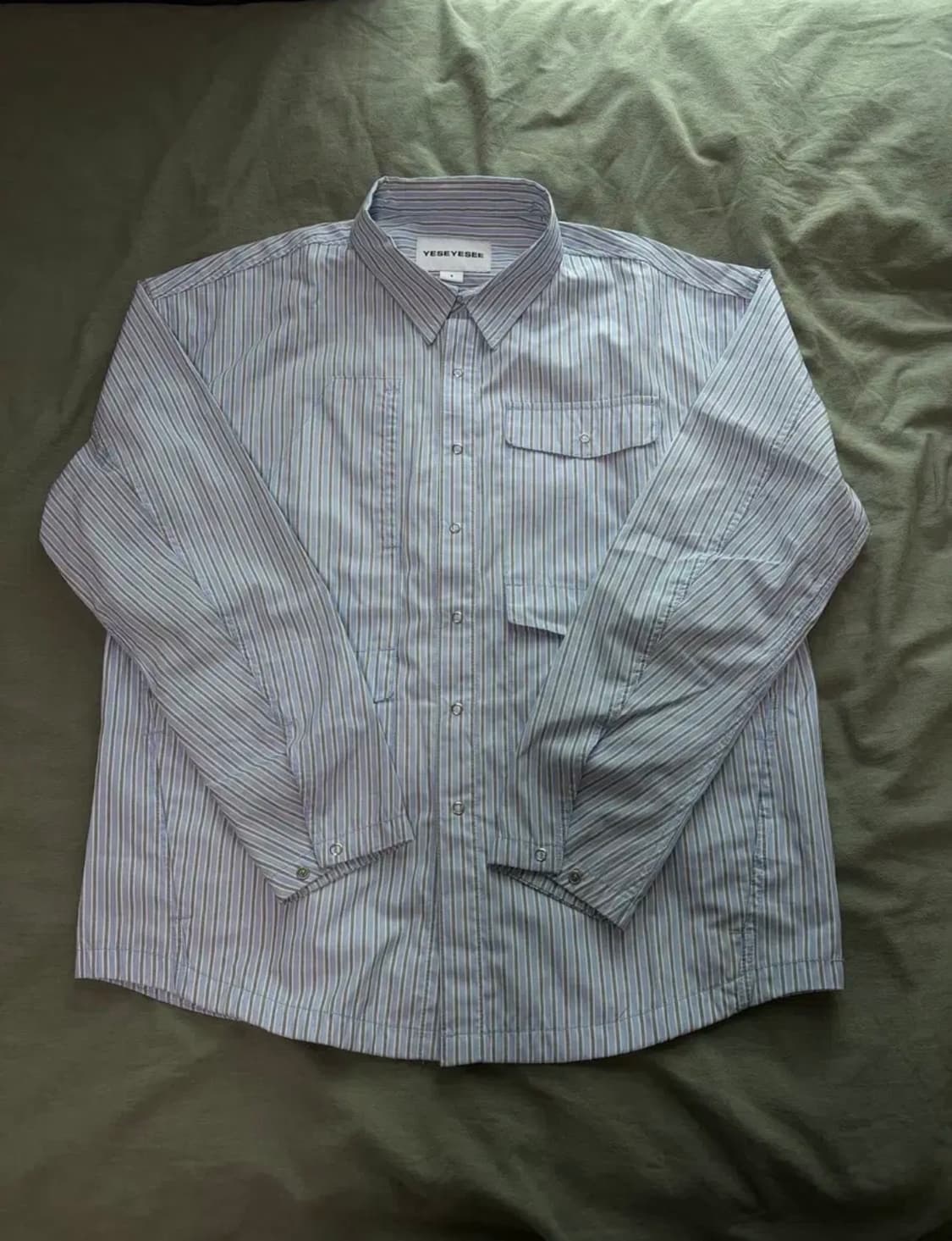 S) 예스아이씨 스트라이프 셔츠 상품이미지1