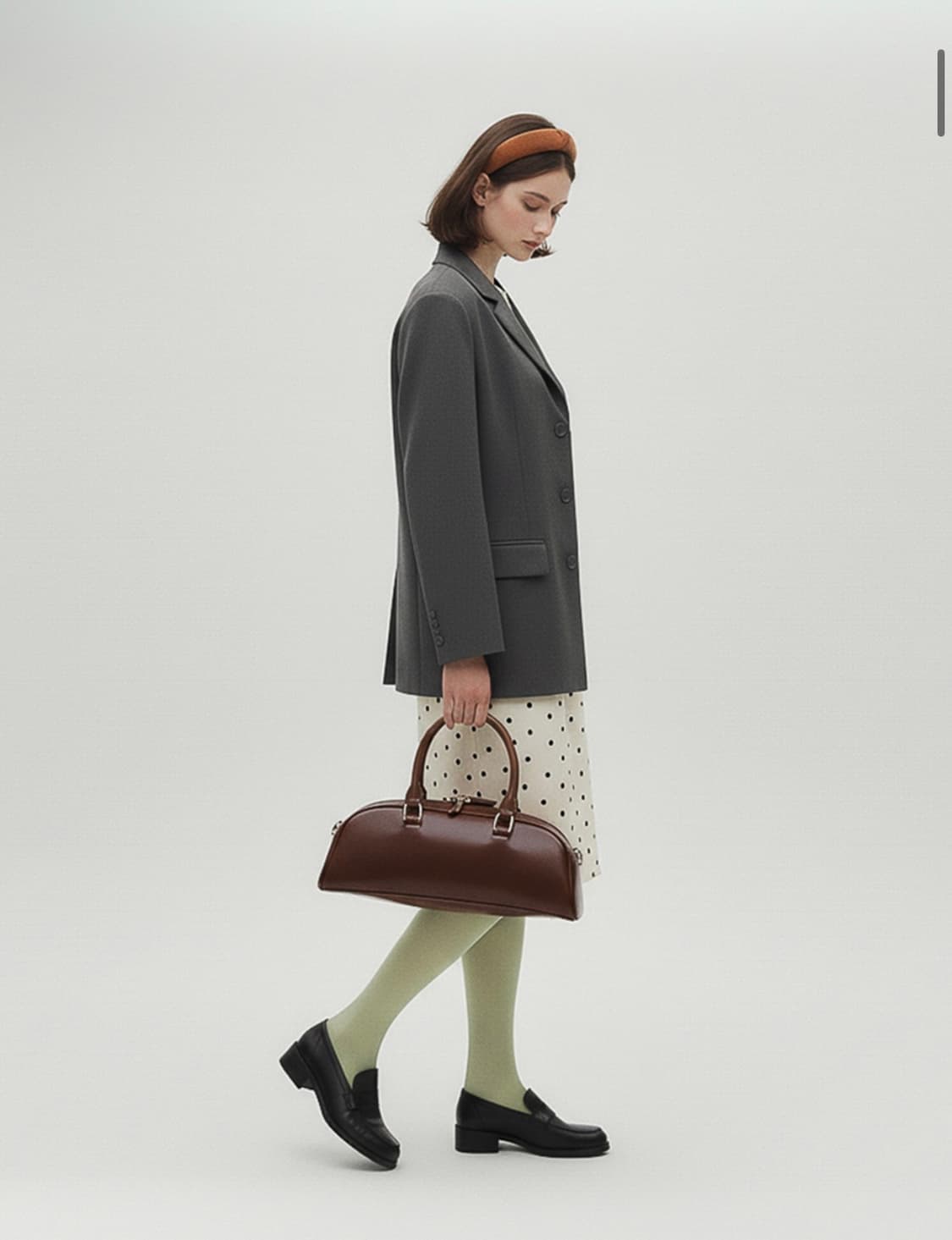 프렌즈손데토이 하프문 볼링백 토트_블랙 상품이미지2