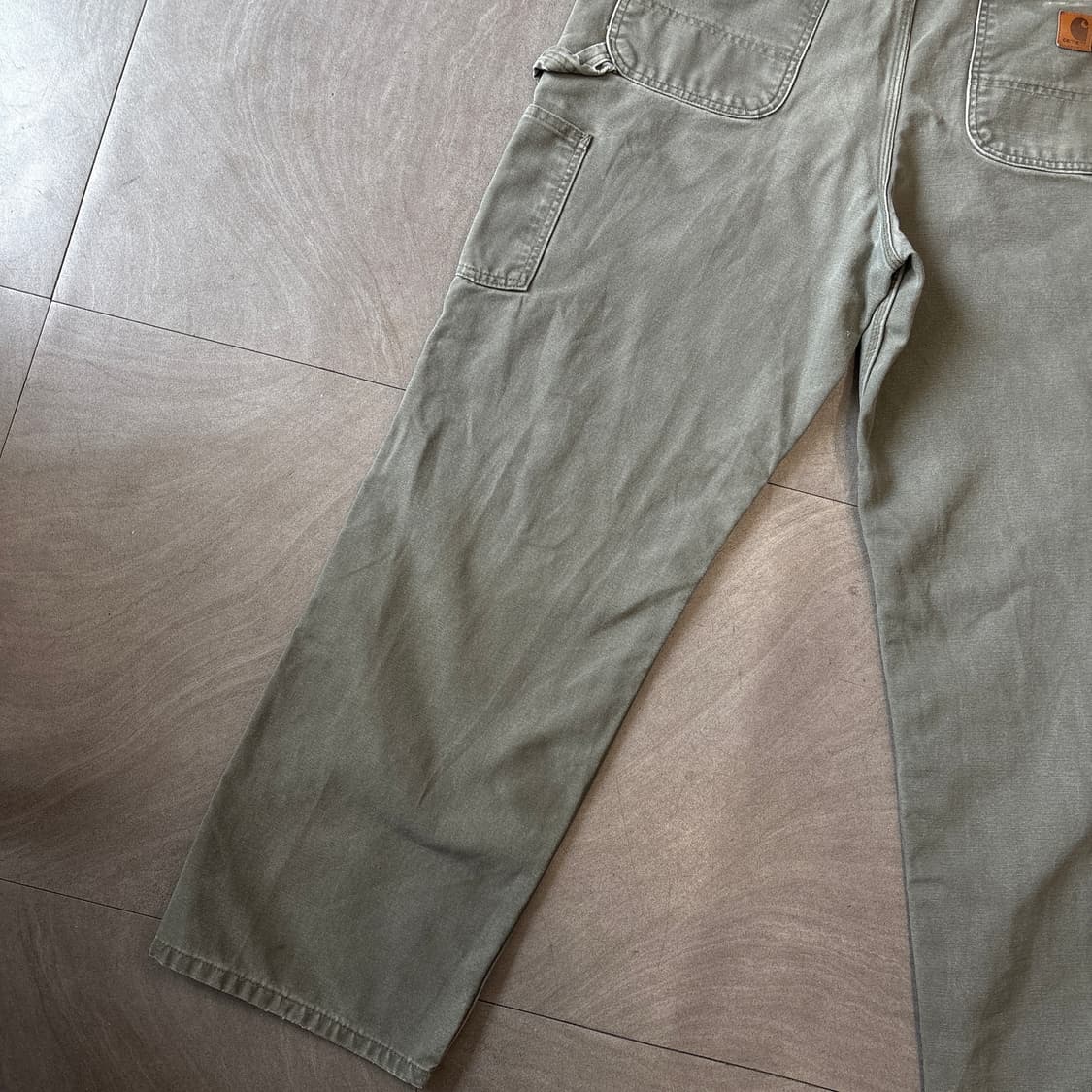 칼하트 오리지널 모스 그린 카펜터 팬츠 상품이미지3