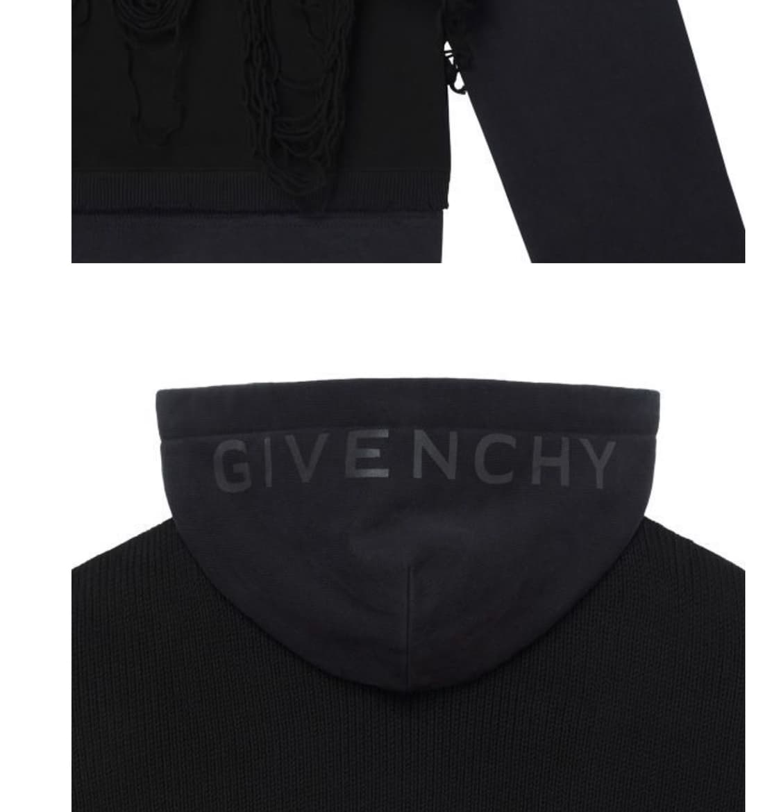 지방시 오버랩 레이어드 후드 2회착 상품이미지7