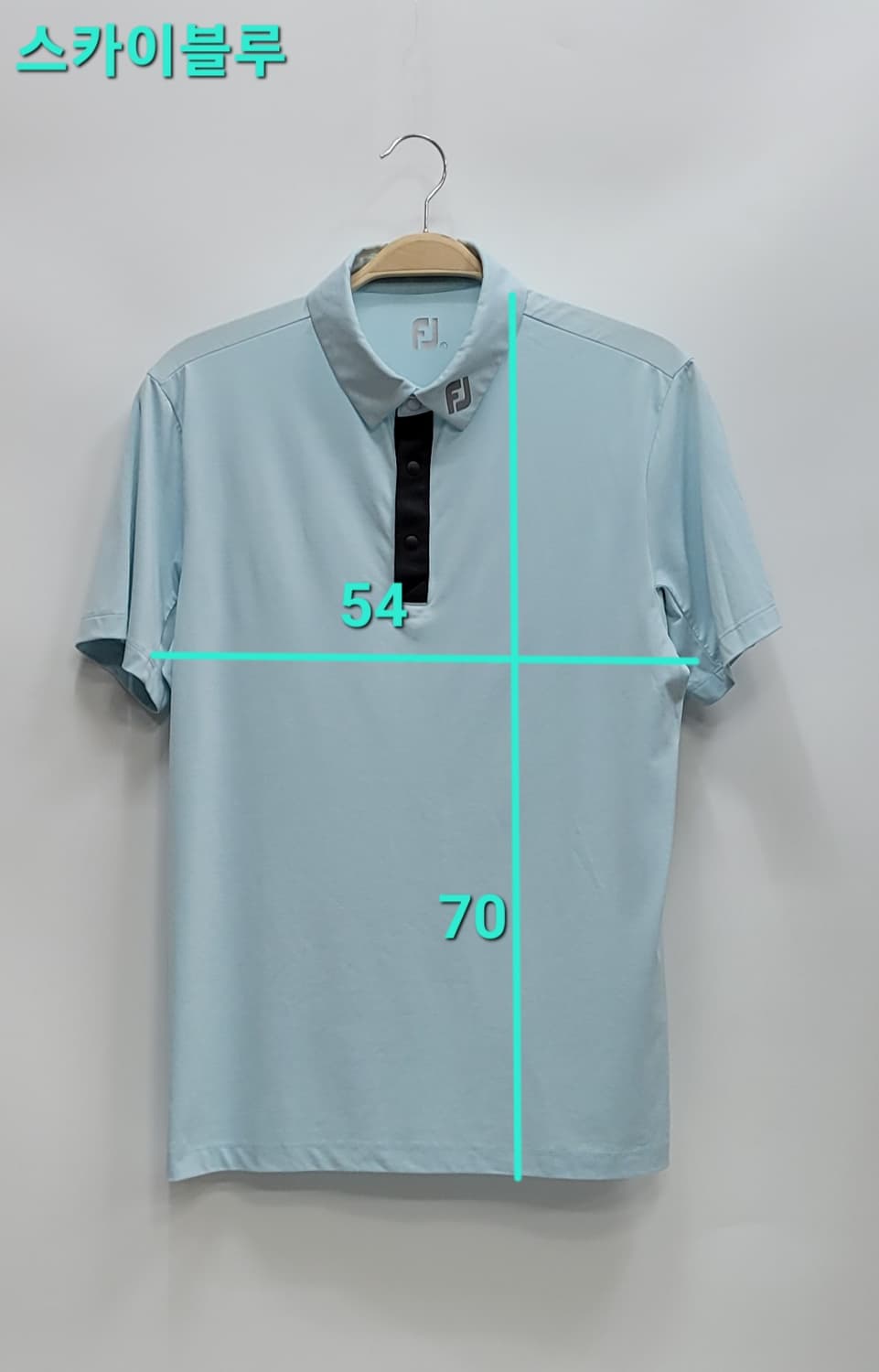 FOOTJOY 20SS 풋조이 기능성 골프 티셔츠 / 남 L 스카이
 상품이미지10