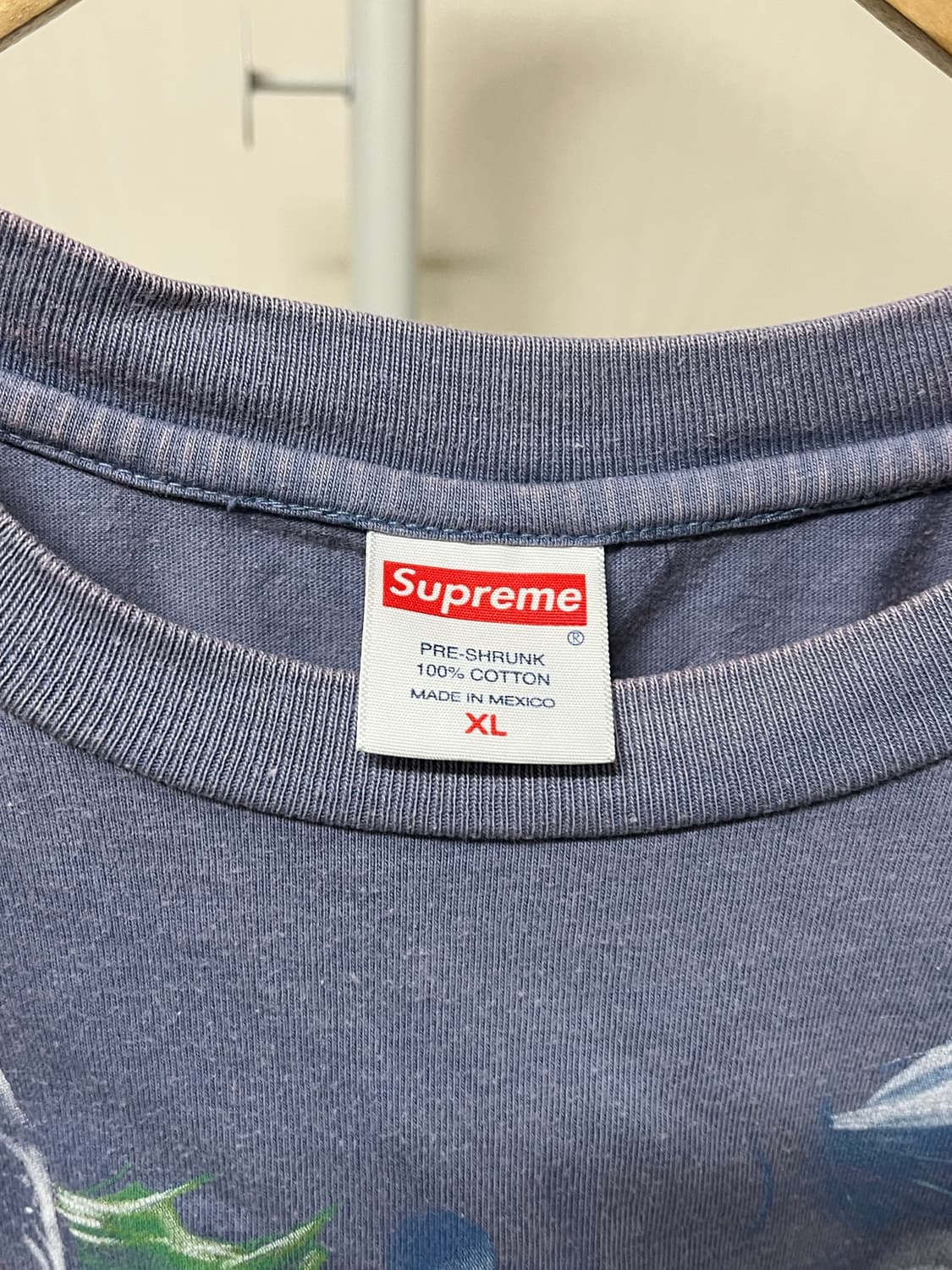 Supreme 19f/w clowns tee bleached navy 상품이미지2