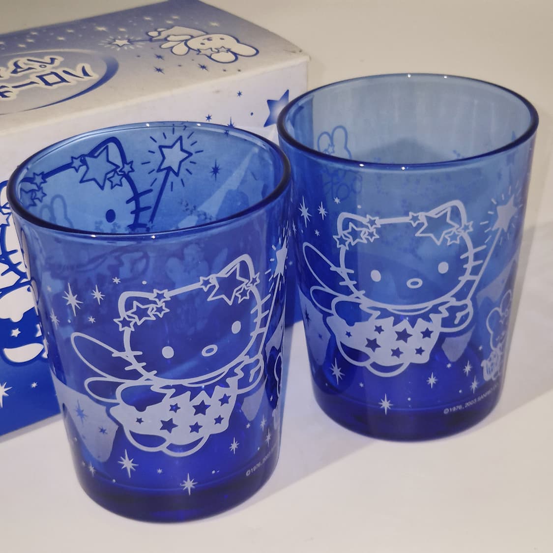 03s 고전 엔젤 키티 블루 텀블러 글라스 세트 상품이미지10