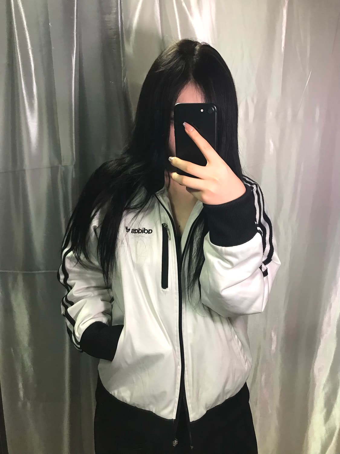 아디다스 흰검 점퍼 상품이미지1