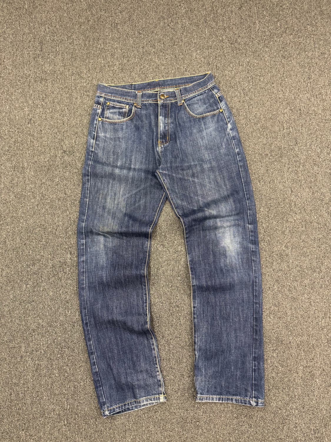 32)Wreck Shot 빈티지 워싱 포켓 프린팅 데님팬츠 상품이미지3