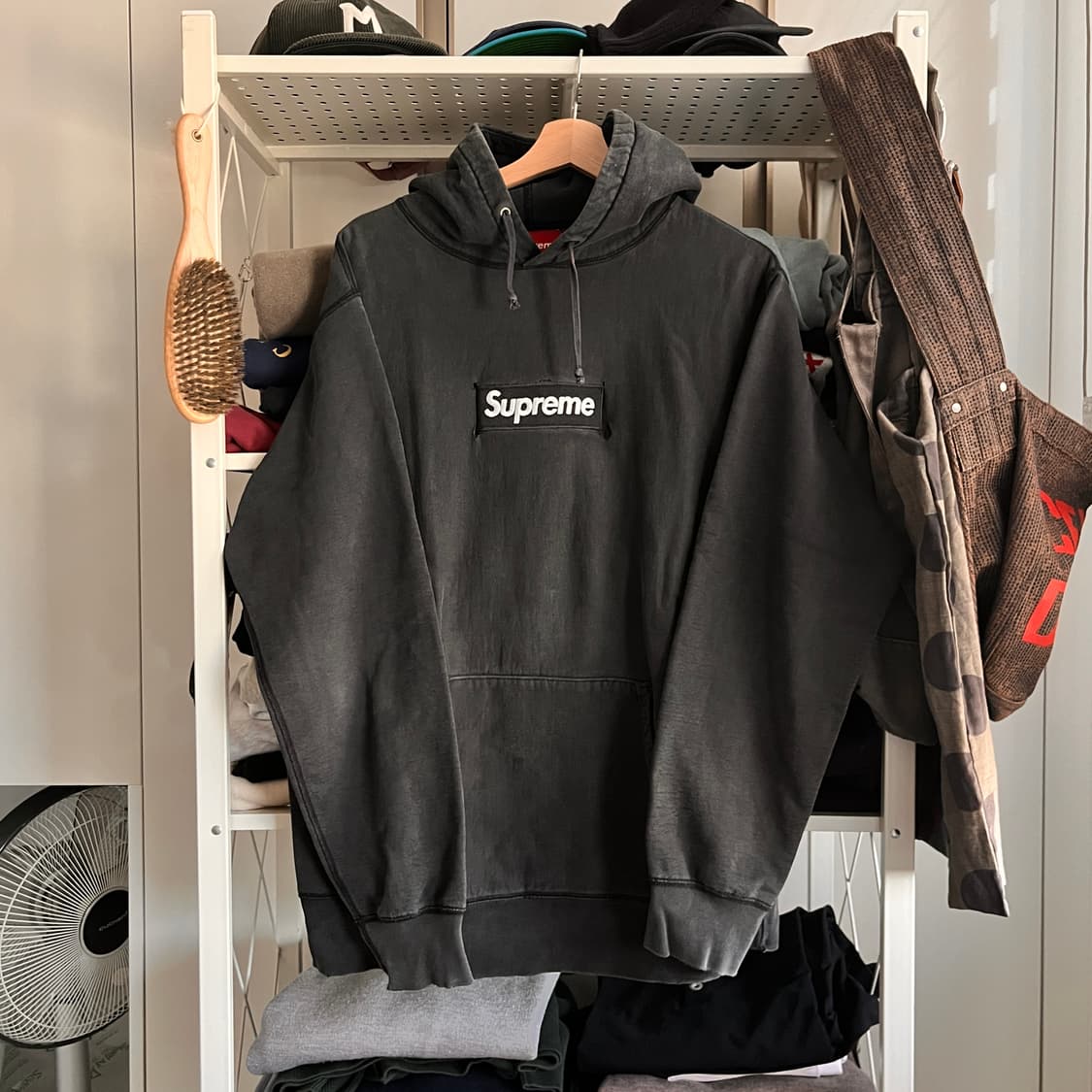 [L] 슈프림 박스로고 후드 블랙 12fw 상품이미지1