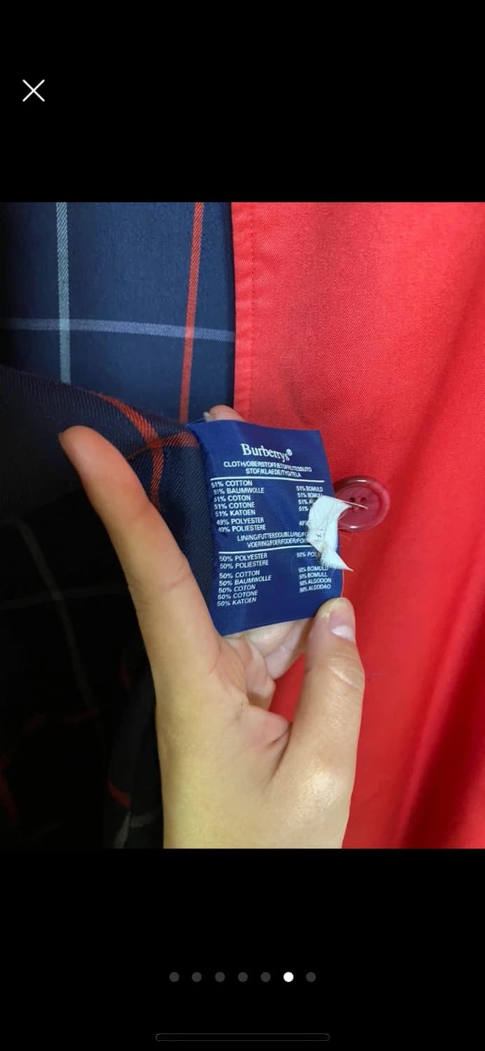 버버리 체크안감 싱글 코트 상품이미지3