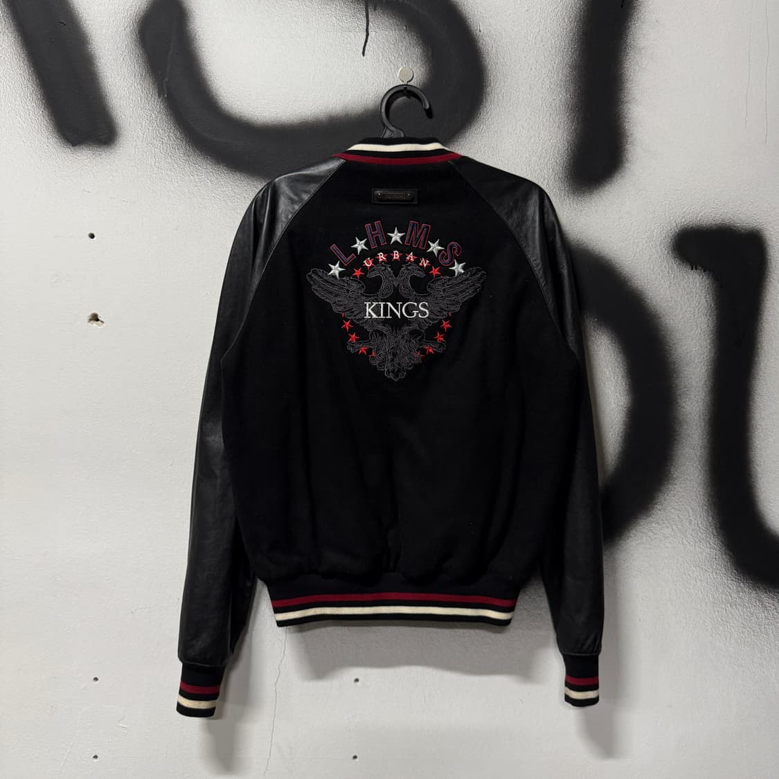 정품 Les Hommes 레스옴므 이탈리아 자수 디테일 바시티 자켓 상품이미지1