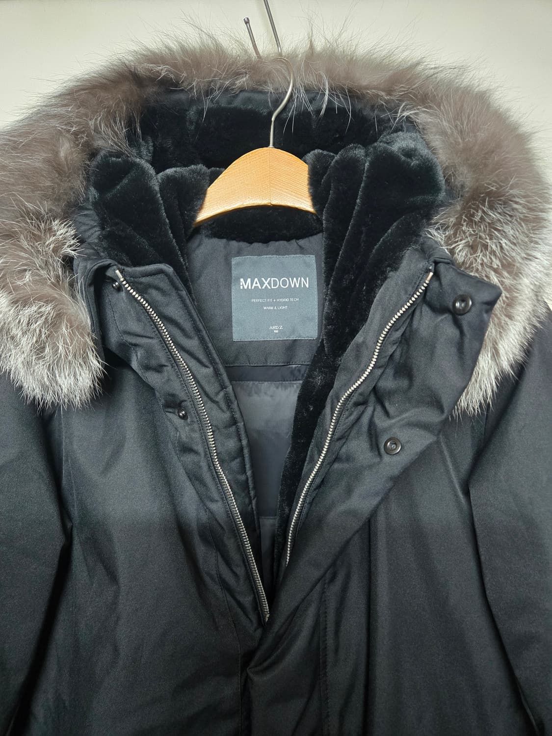 AND Z 앤드지 MAXDOWN 폭스퍼 구스다운 롱패딩 100 상품이미지4