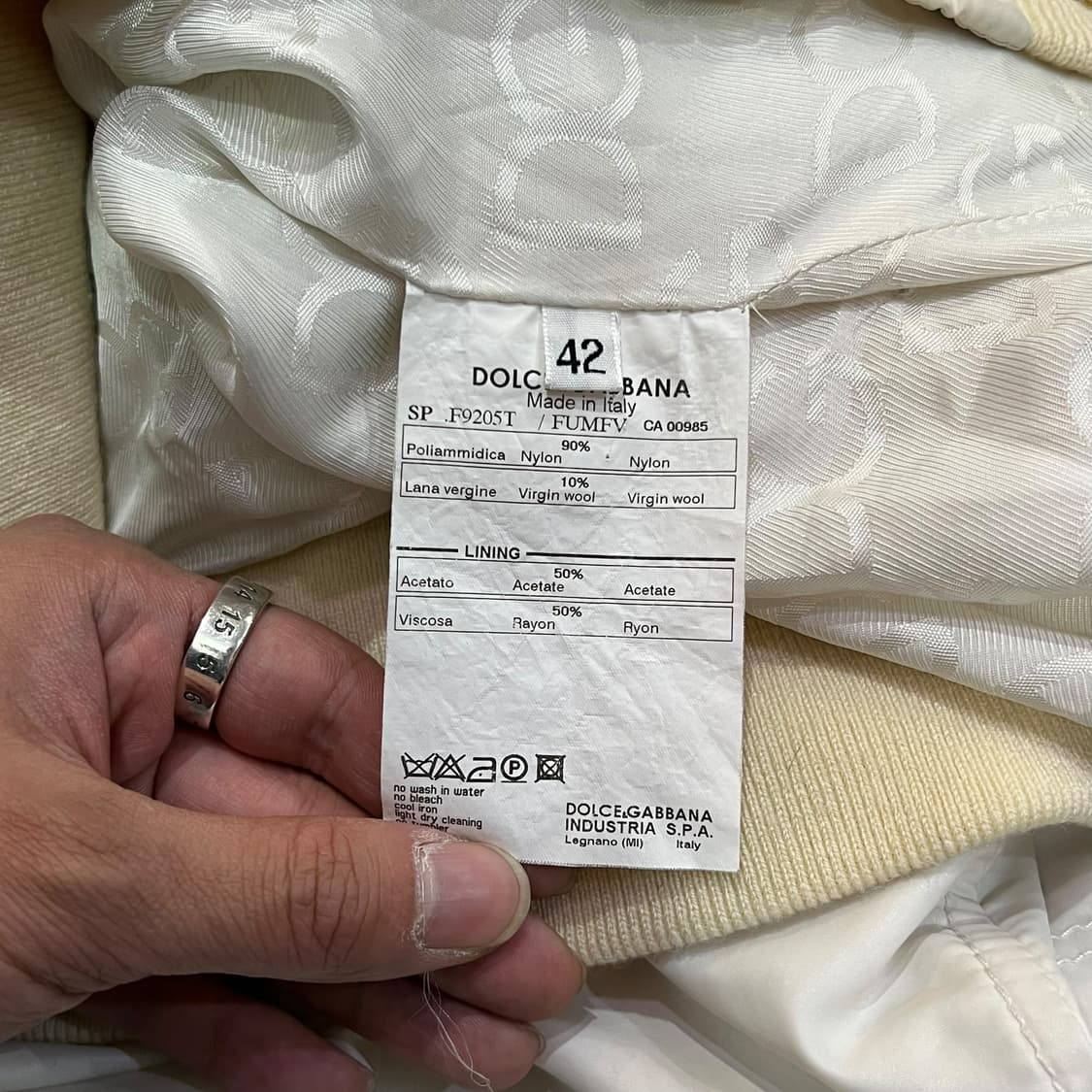  돌체앤가바나 하이넥 집업 자켓 +명품감정서 y13912 상품이미지8