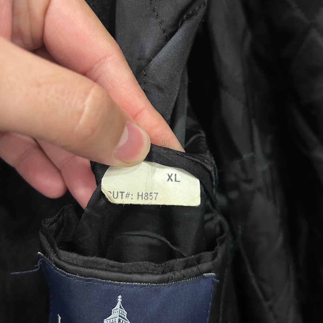 런던포그 울 헤링본 카라 집업 누빔 코트 상품이미지4