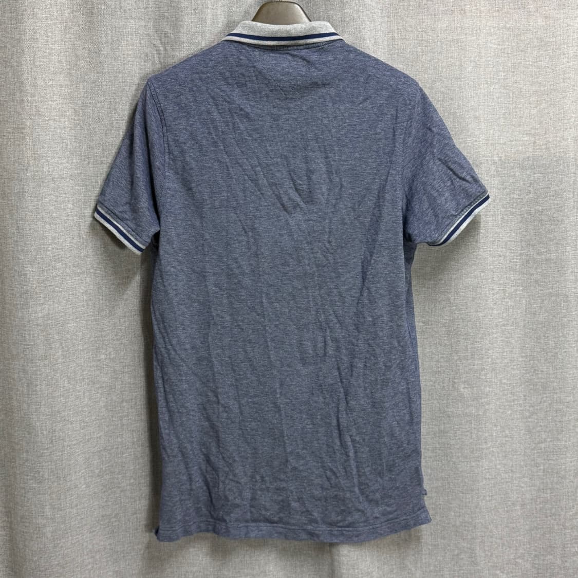 [XL] 타미힐피거 블루 면 반팔 카라티 상품이미지4