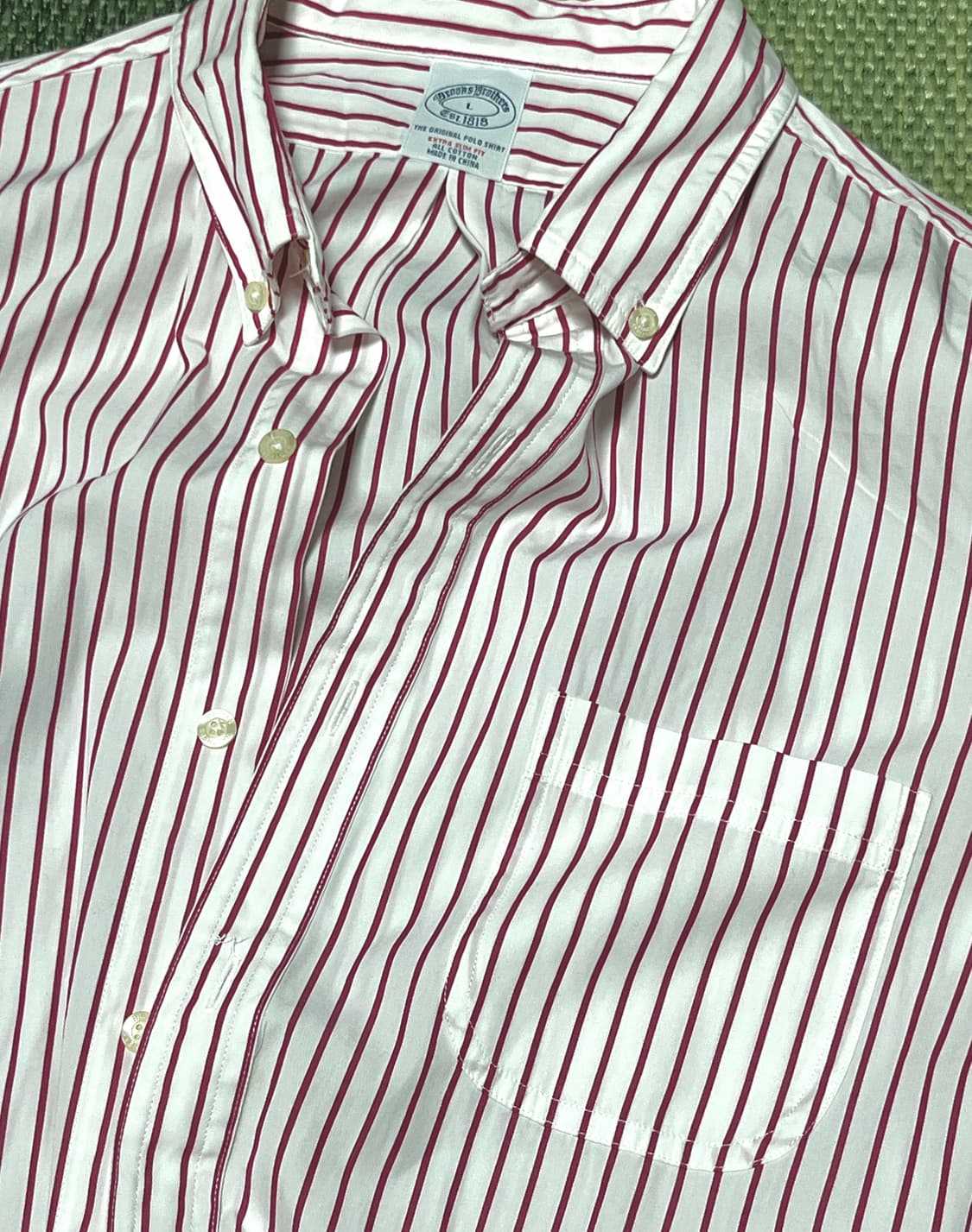 새상품 공용 브룩스 브라더스 스트라이프 셔츠L 상품이미지7