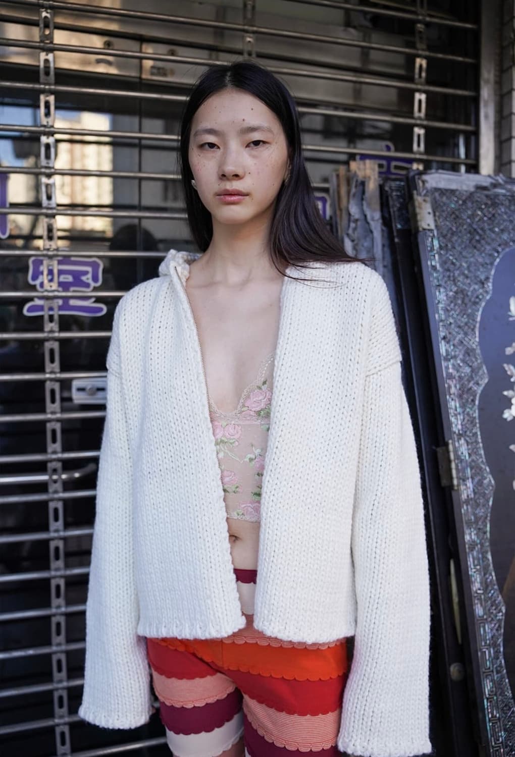 누아누 니트 집업 상품이미지1